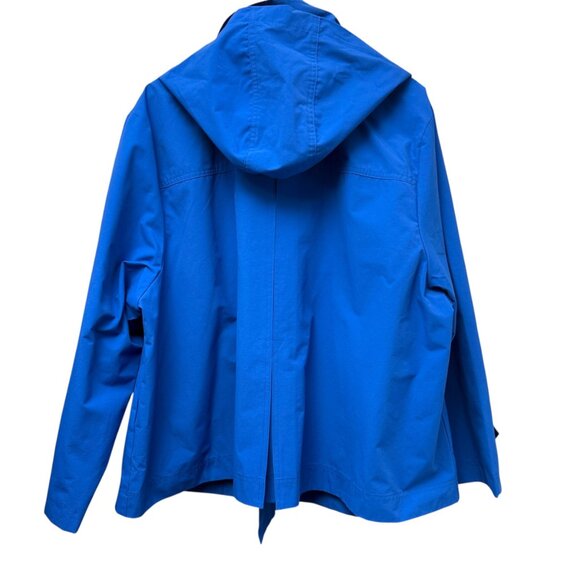 DENNIS BASSO Peacoat Plus Size 3X Blue Womens Jacket Raincoat Preppy Nautical - Picture 4 of 12
